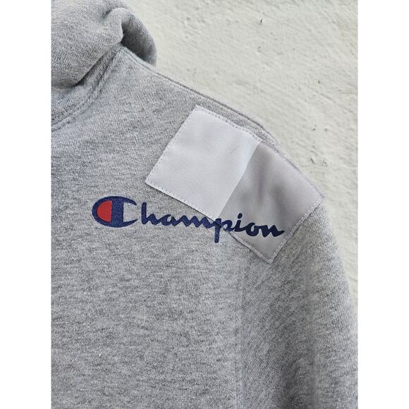 Champion Hoodie Men Small Gray Behind The Label Super Fleece 2.0 Sweatshirt 1919 - Picture 4 of 9